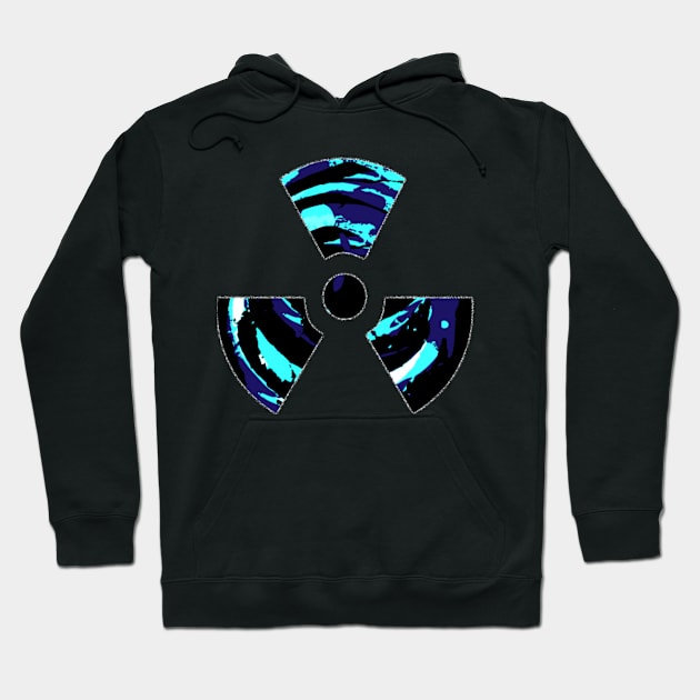 Radioactive Blue Stuff Hoodie by antoniogarcia1634